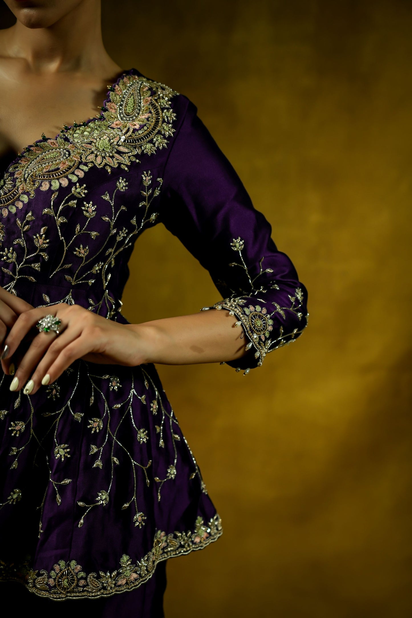Zehra peplum set